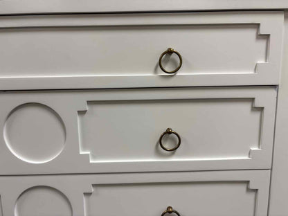 Decorative 4-Drawer White Chest