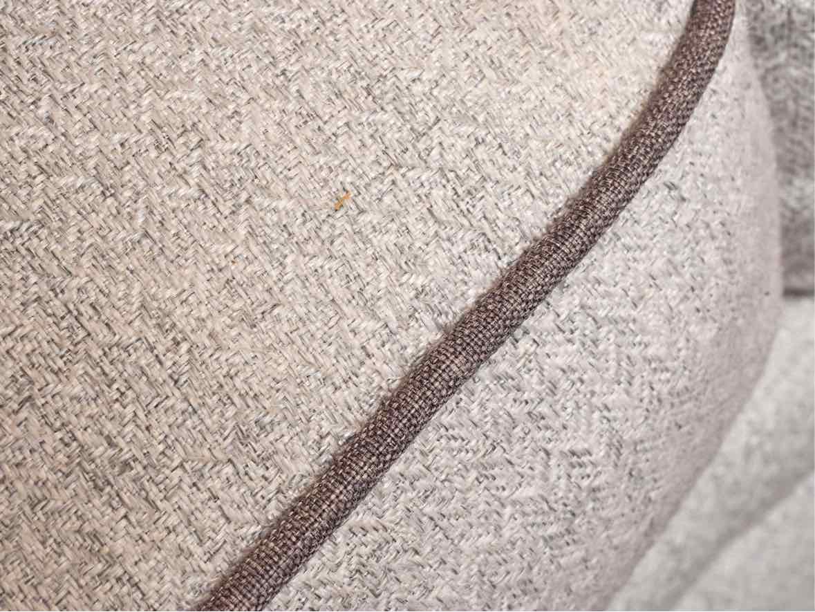 Braxton Culler Light Grey With Piping    Loveseat