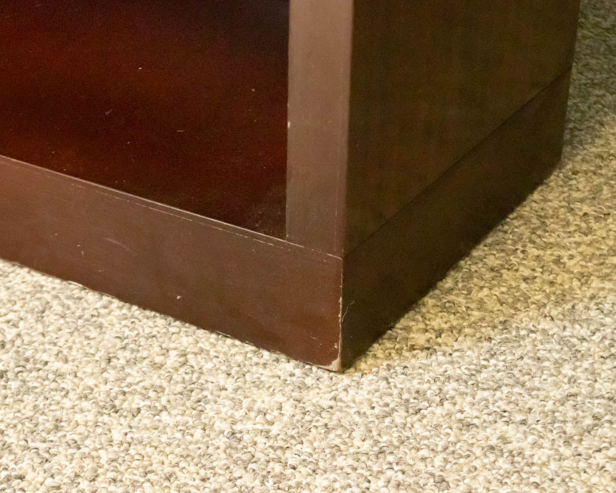 MCM Mahogany Finish 2 Shelf Bookcase