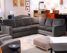 Bassett Two-Piece Velvet Sectional