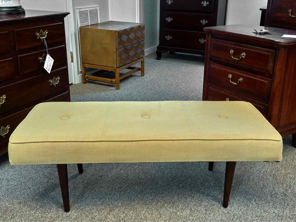 Marigold Yellow Upholstered Ottoman
