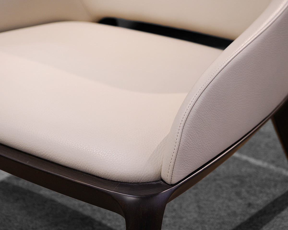 Roche Bobois Leather Accent Chair