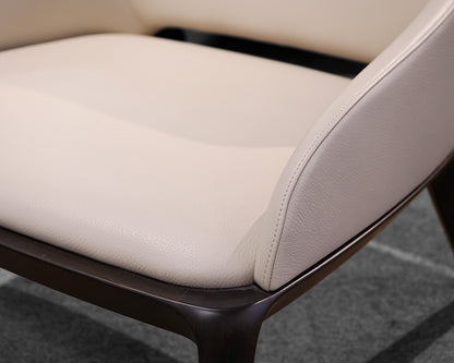 Roche Bobois Leather Accent Chair