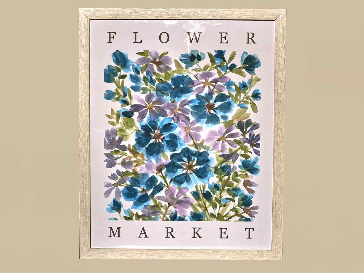 " Flower Market " Blue Blooms
