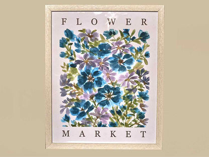 " Flower Market " Blue Blooms