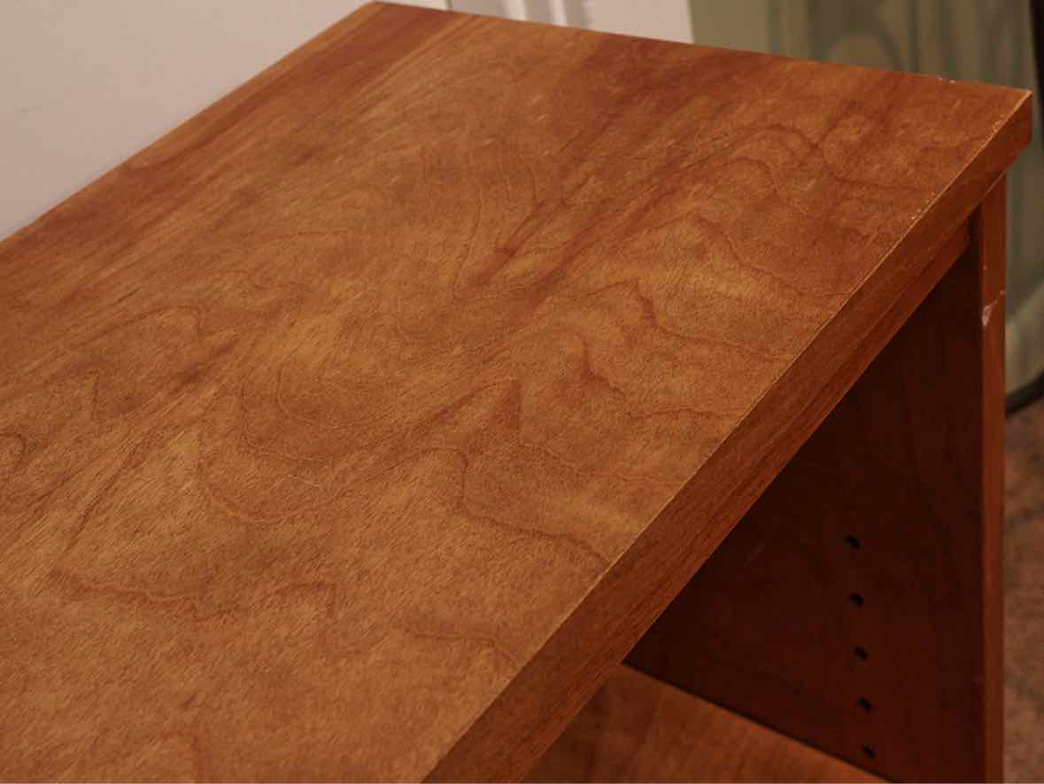 Oak Bookcase with 2 Adjustable Shelf