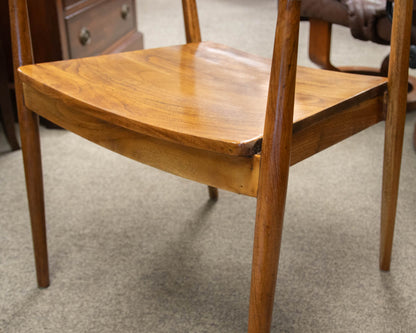 Solid Light Walnut Desk Chair