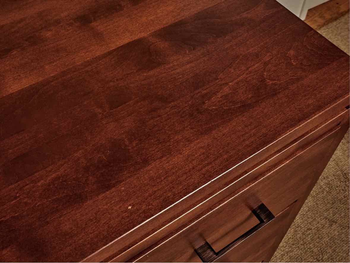 Archbold Furniture Birch 6 Drawer  Dresser in Cherry Finish