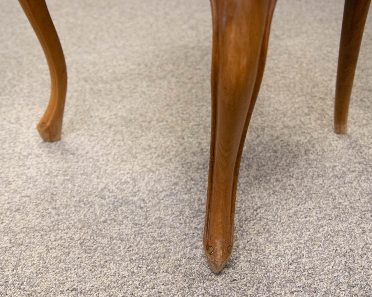 Set of Four Antique French Yewood Dining Chairs