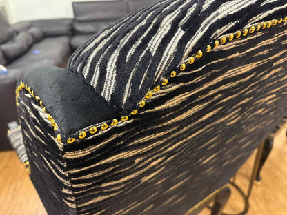 Caracole Pair of Zebra Wing Chairs