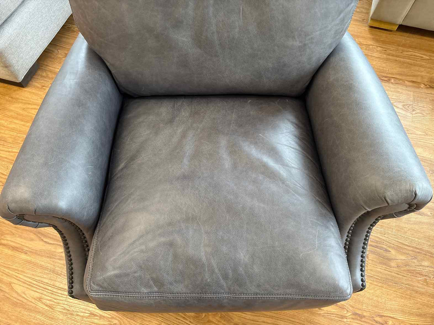 Pottery Barn 'James' Leather Recliner