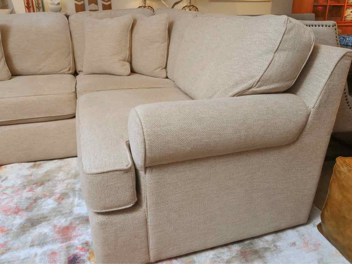 La-Z-Boy Alani Modular Textured ' Fairfax Oyster'  4 Piece Sectional