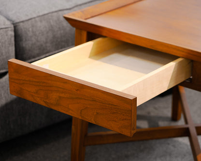 Crate & Barrel One Drawer Side Table