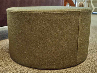 Blu Dot Green Felted  Wool Blend Ottoman