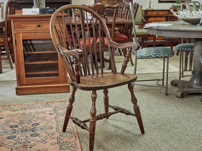 Pair of Windsor Dining Arm Chairs in Oak