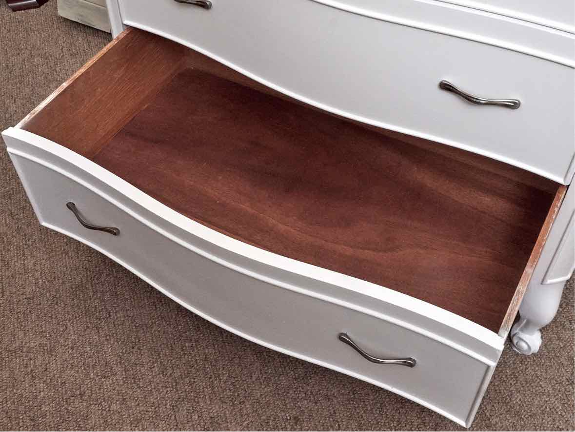 American Made 5 Drawer Chest in Wildwood White Finish