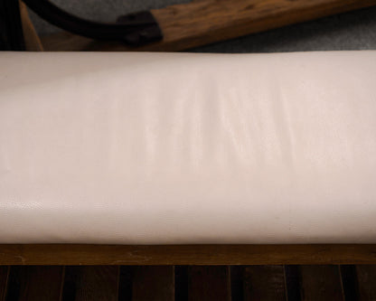 Arhaus Leather Industrial Dining Bench