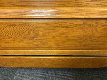 Carved Oak Full Bed