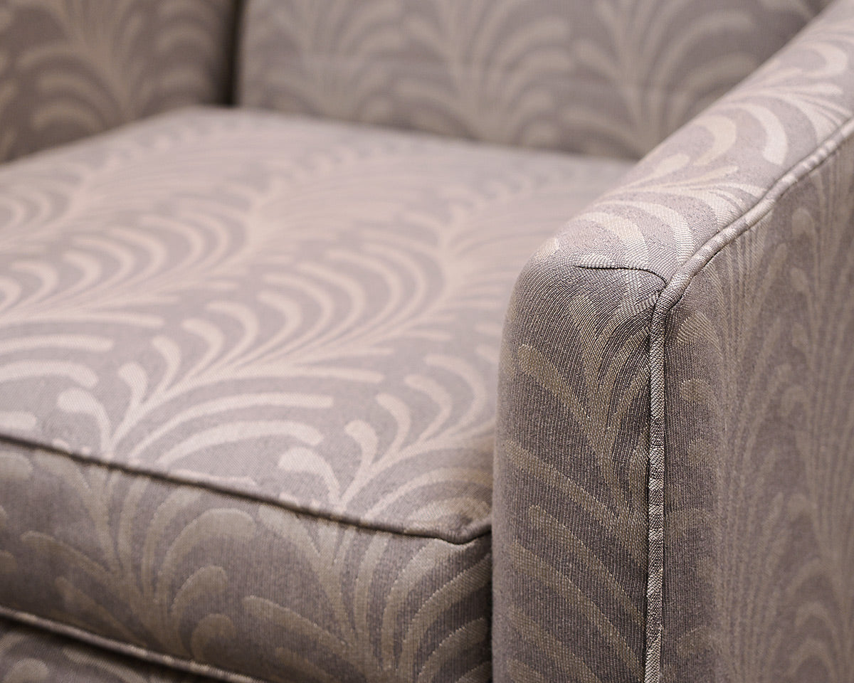 Pair of Mitchell Gold + Bob Williams Upholstered Chairs and Ottoman
