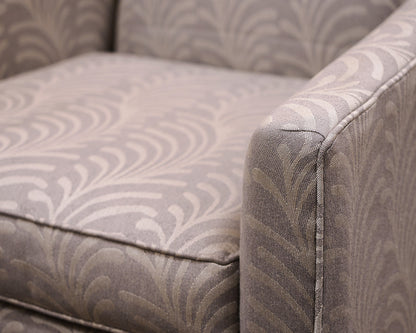 Pair of Mitchell Gold + Bob Williams Upholstered Chairs and Ottoman