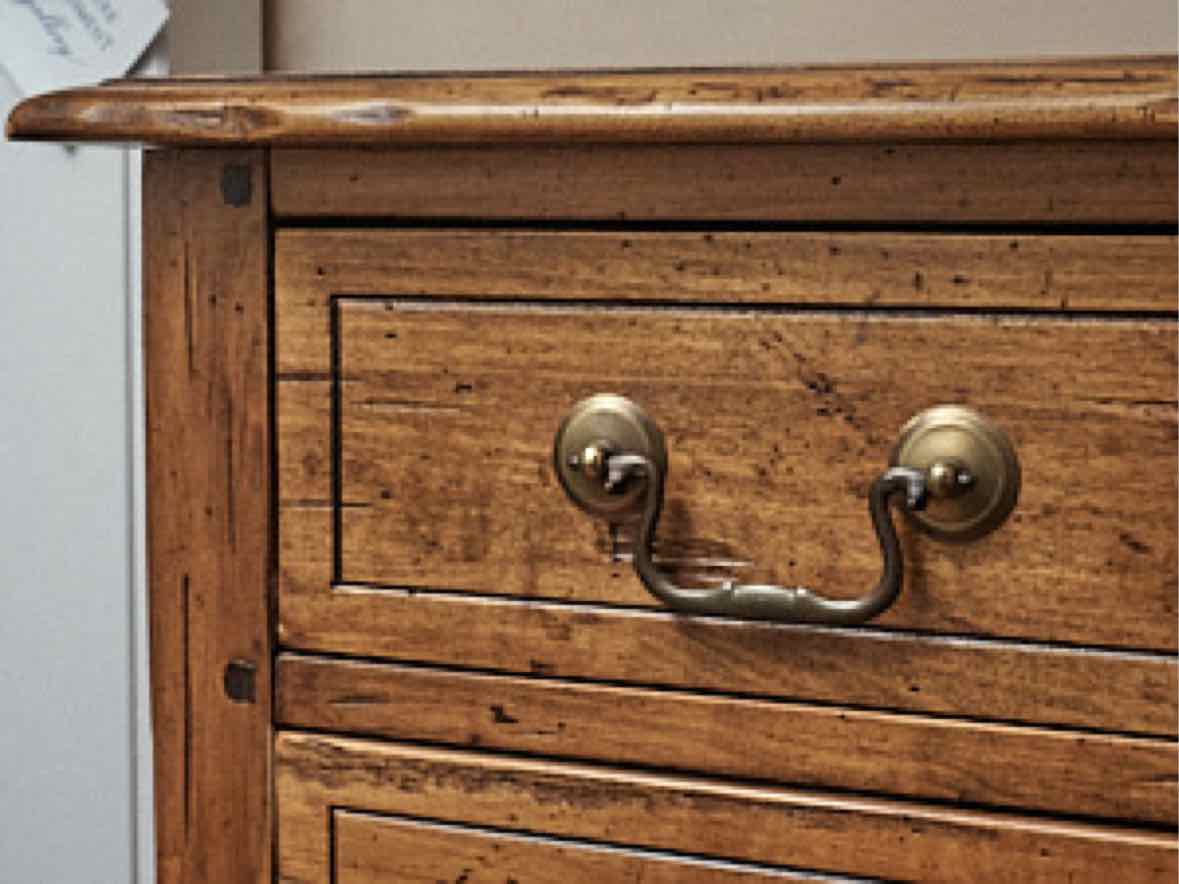 Ethan Allen Rustic Elm 4 Drawer Chest