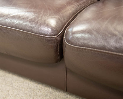 Stressless High Back Reclining Leather Loveseat