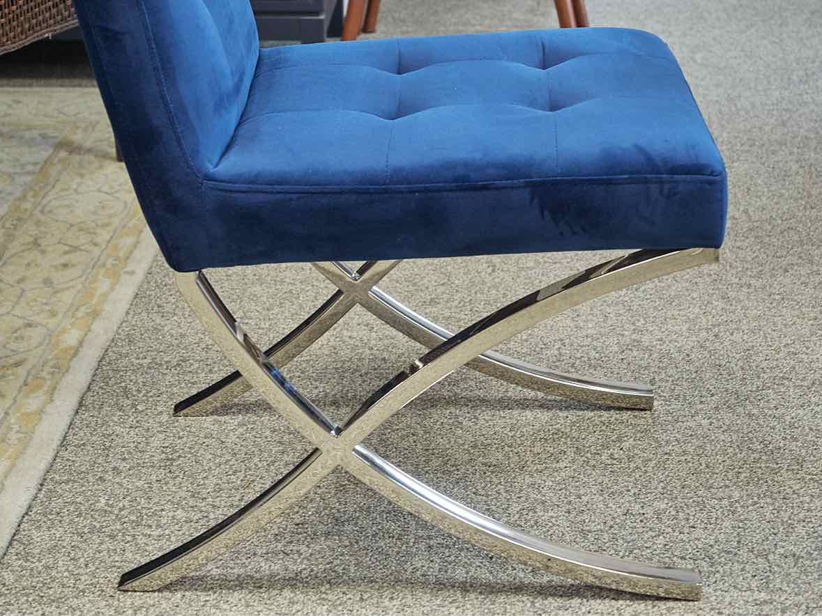 Set of 6 Belllini Modern Living Lidia Blue Dining Chairs