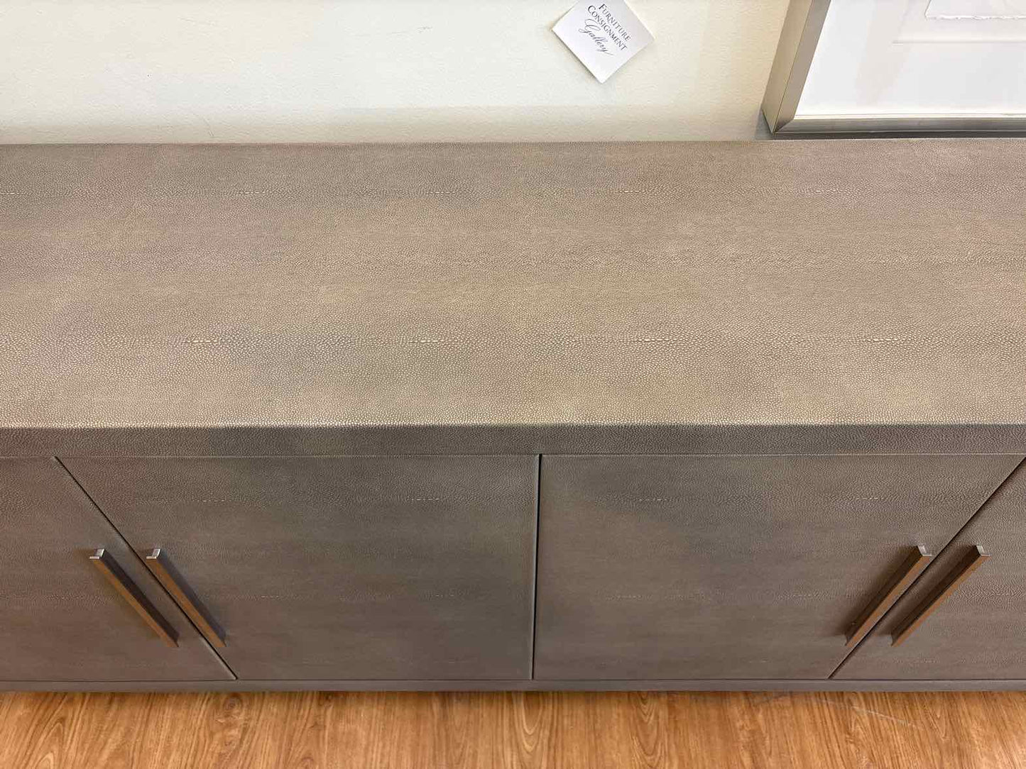RH 'Graydon' Shagreen Sideboard in Fog