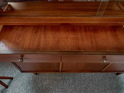 Kent Coffey Tableau Collection Mid-Century Modern China Cabinet in Walnut