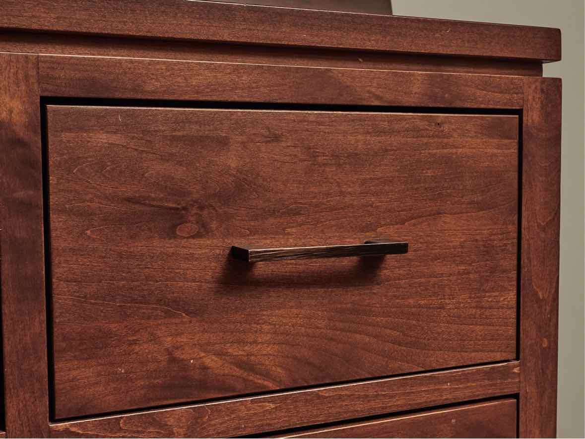 Archbold Furniture Birch 6 Drawer  Dresser in Cherry Finish