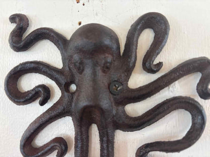 Cast Iron Octopus Wall Hook