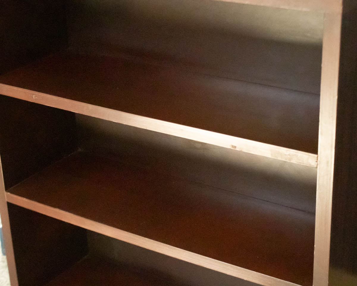 MCM Mahogany Finish 2 Shelf Bookcase