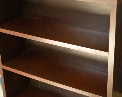 MCM Mahogany Finish 2 Shelf Bookcase
