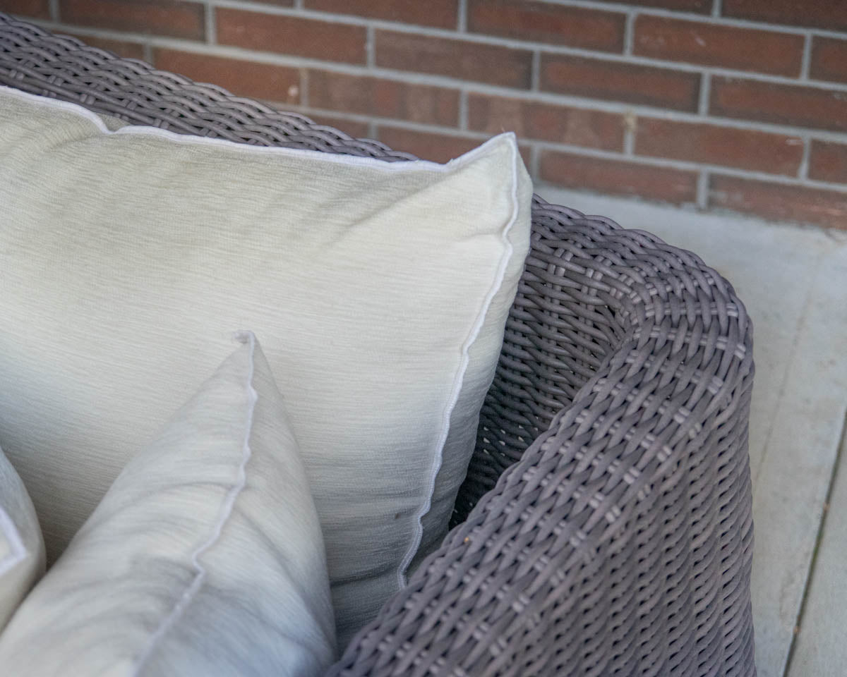 Janus et Cie 'Zeya' Gray Woven Wicker Outdoor Set
