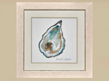 'Pacific Oyster' White Washed Frame Double Matt Watercolor Print