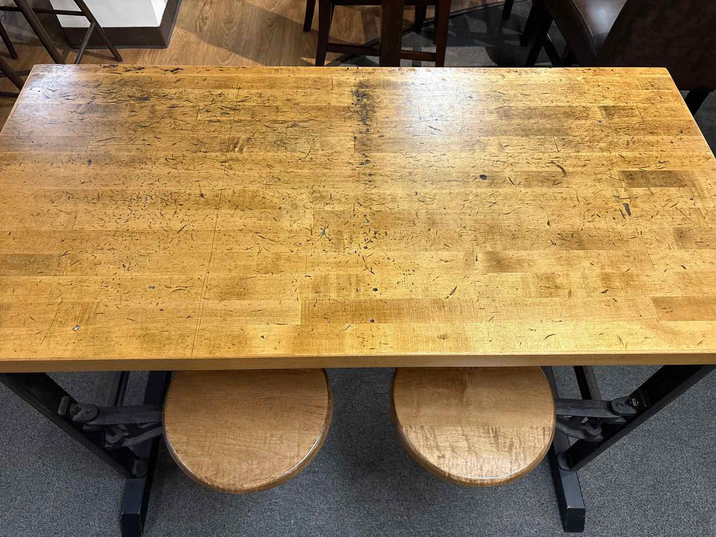 Olde Good Things Industrial 4-Seat Swing Table