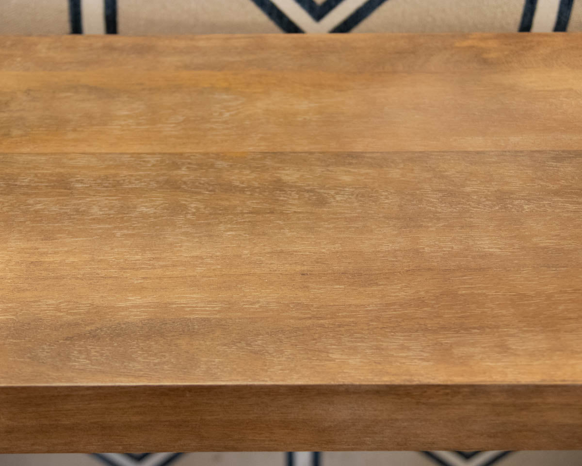 Pottery Barn Reed 40" Console in Antique Umber Finish
