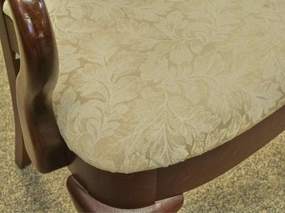Hitchcock Double Pedestal Cherry Extension Dining Table & Set of 6 Chairs