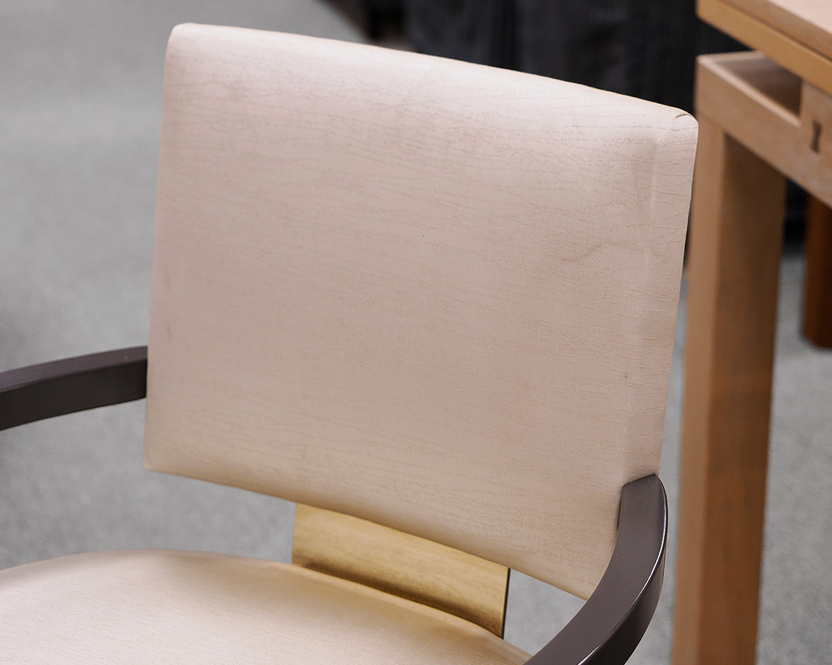 Set of 8 Caracole Upholstered Arm Chairs