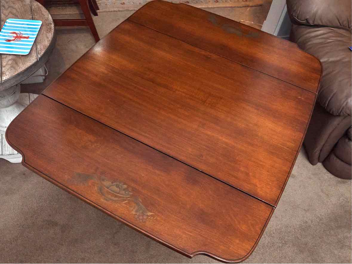 Hitchcock Maple & Black Stenciled Drop Leaf Tea Wagon
