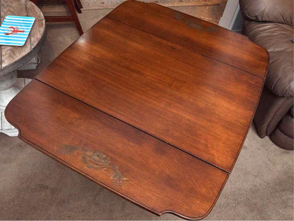 Hitchcock Maple & Black Stenciled Drop Leaf Tea Wagon