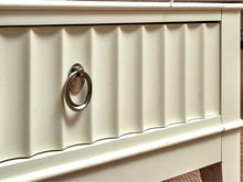 Upholstered 2 Drawer Cream Finsh Bench