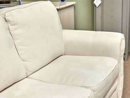 Ivory Upholstered  Rolled Arm Loveseat