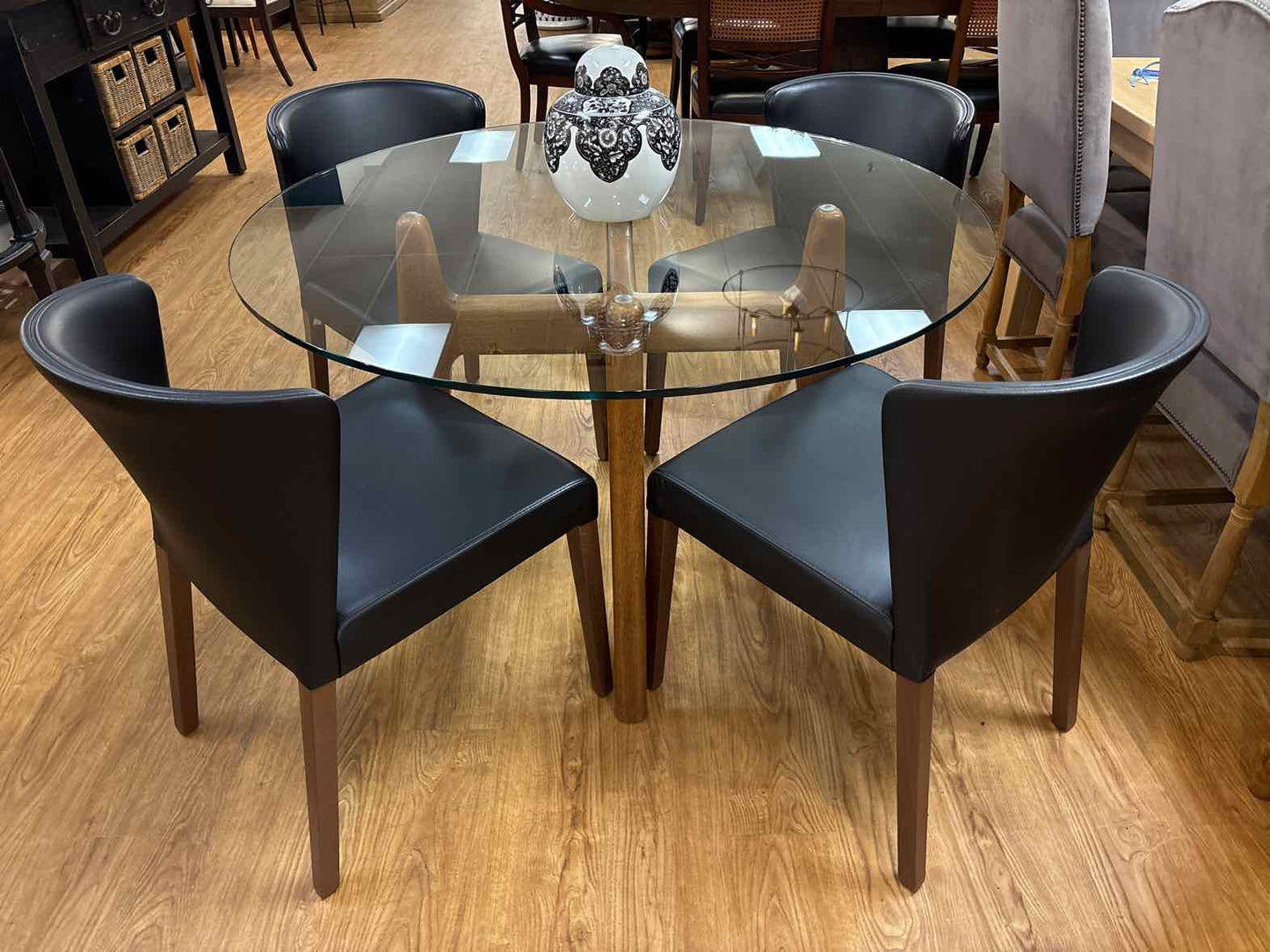 Crate & Barrel Set of 4 'Curran' Dining Chairs