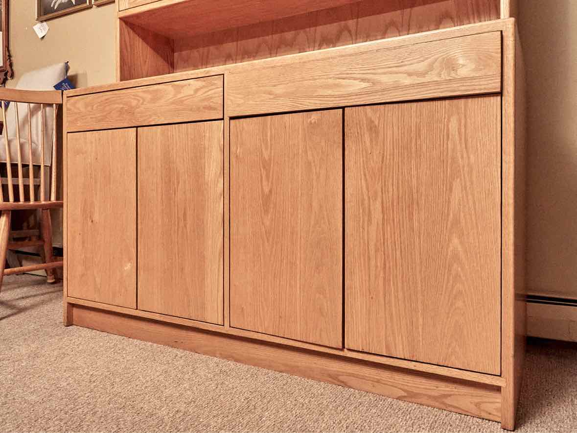 Lydon Furniture Oak China Cabinet with Glass Doors