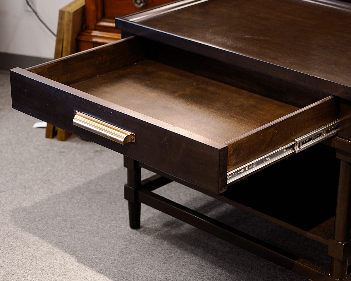 Pair of Espresso Side Tables