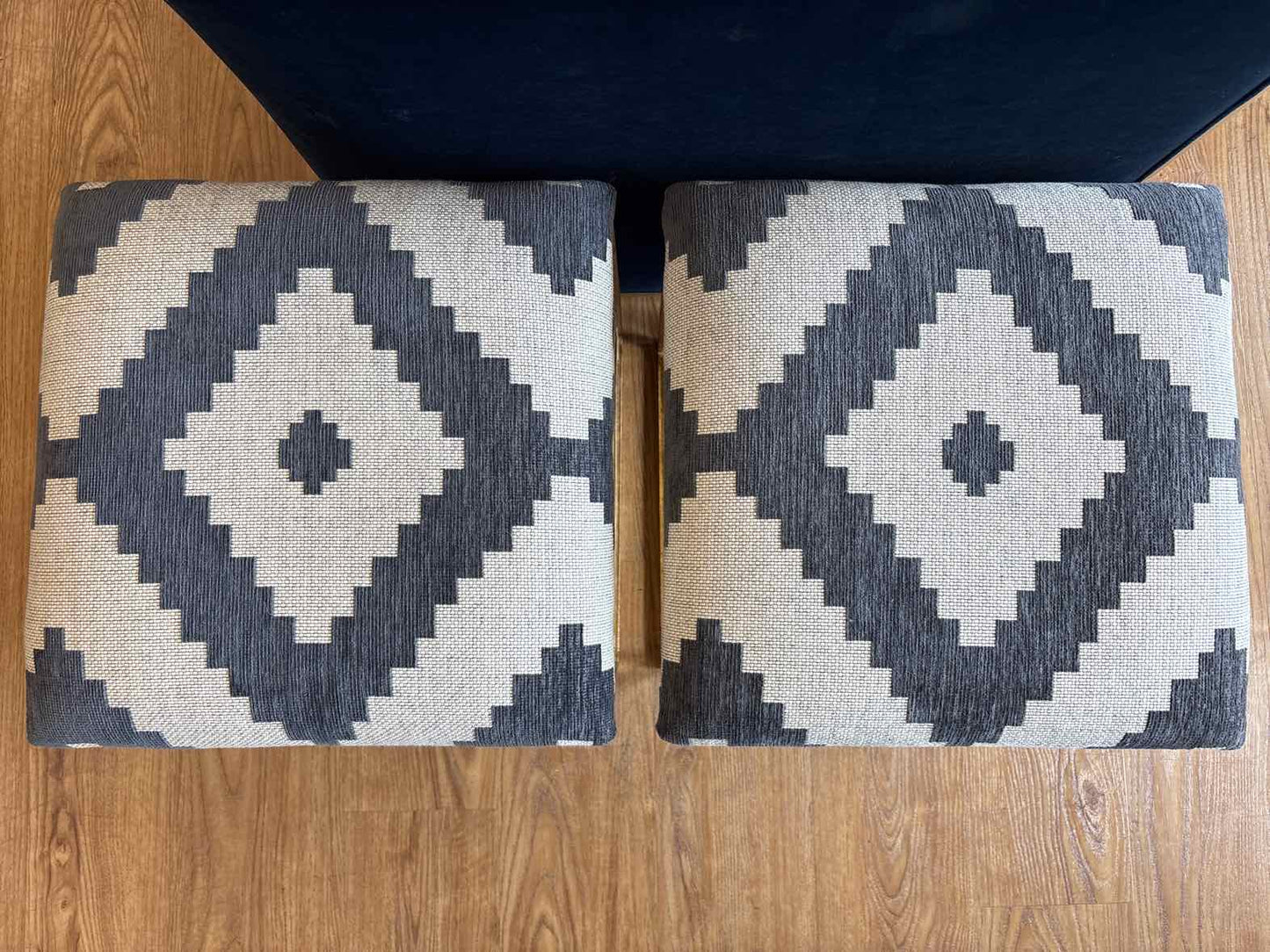Pair of Antique Gold Frame Ottomans