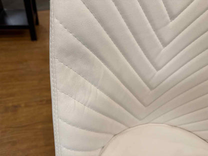 Set Of 4 White Dining Chairs