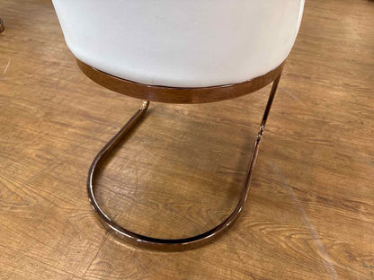Set Of 4 White Dining Chairs