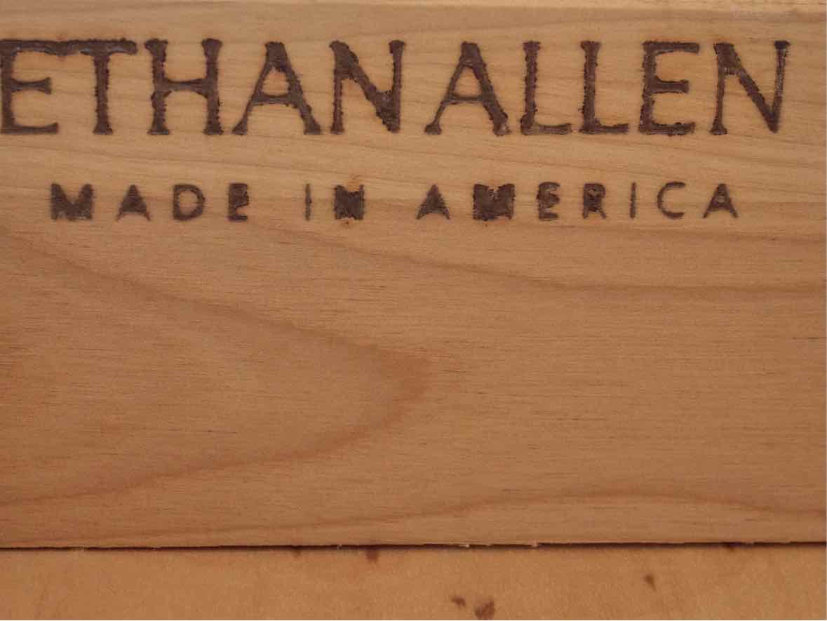 Ethan Allen Swedish Home Cream Finish 2 Door 4 Drawer  Armoire
